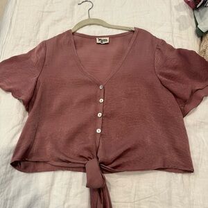 Show Me Your Mumu Front Tie Top